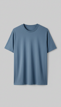 Steel Blue Crew Neck T-Shirt