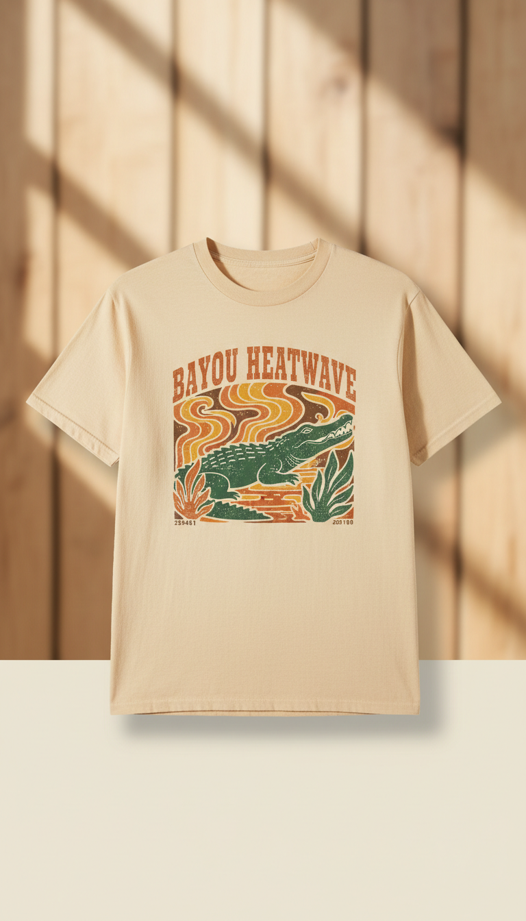 Bayou Heatwave Vintage Graphic T-Shirt